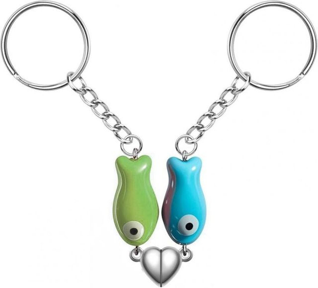 bangpai Taschenanhänger, Magnetisch, Unisex, Green Blue Gray - Bild 1