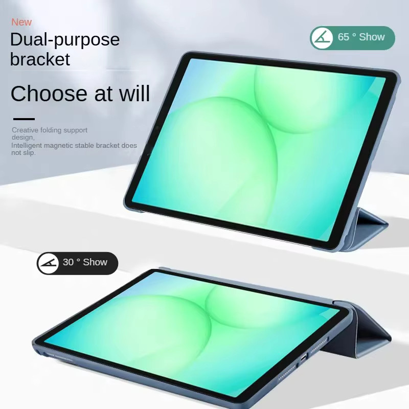 Samsung Smart Case Trifold Soft Back Stand Tablet Abdeckung in Blau für Galaxy Tab A9 Plus, S7, S8, S9, S7FE, S6 Lite und A7, A8 - Bild 2