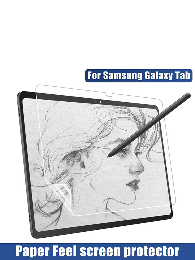 Displayschutzfolie mit Papiergefühl für Samsung Galaxy Tab S10, S9, S8, S7, S6 Lite, S4, A9 Plus, A8, A7, A7 Lite – Transparente Vollabdeckung ohne Glas - Bild 6