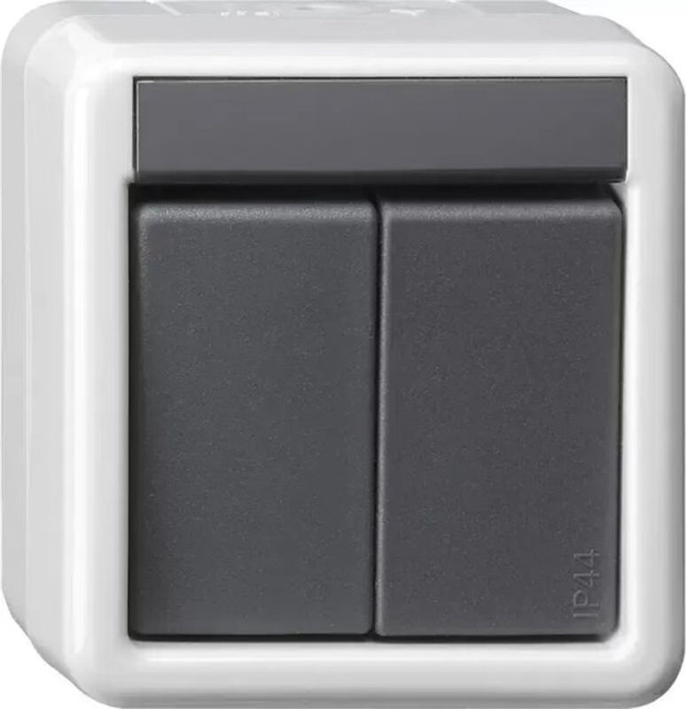 Gira KNX Taster 2fach Aufputz grau 1Punkt 516130 - Bild 2