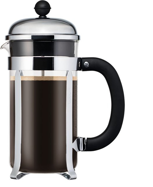Bodum Chambord Kaffeebereiter in Schwarz und Silber mit 0,81 l - Bild 1