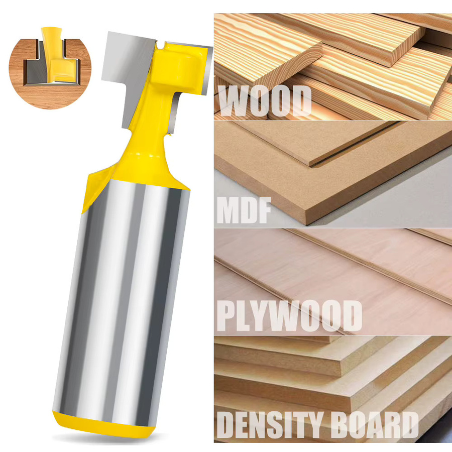 XCAN Schlüsselloch-Fräser T-Slot Router Bit mit 12,7 mm Schaft für die Holzbearbeitung - Bild 3