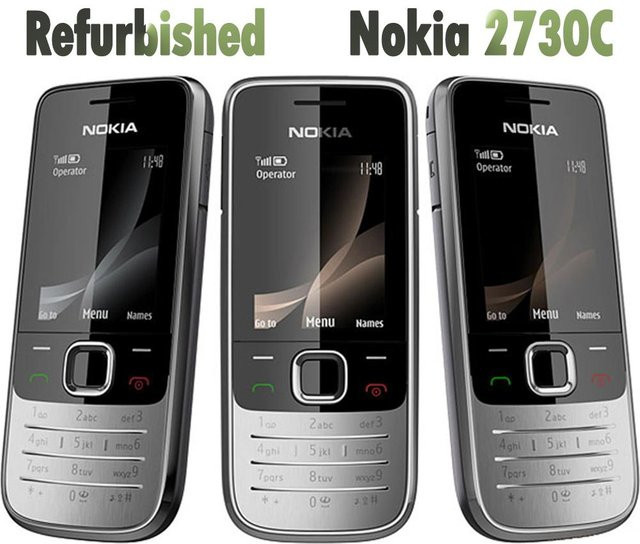 Nokia 2730 classic Mobiltelefon Refurbished Schwarz mit 3G und 1 SIM Slot - Bild 1