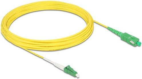 Delock 83876 Glasfaser LWL Anschlusskabel Singlemode OS2 Gelb, Länge: 10 m, 1x LC auf 1x SC APC, 9/125 µm - Bild 1