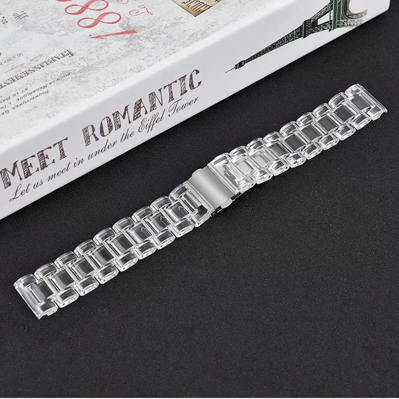 jansin Uhrenarmband Kunststoff, Transparentes Harz, Unisex - Bild 2