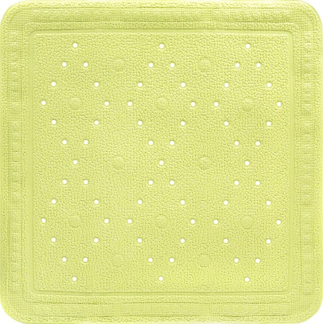 Duscheinlage BAVENO aus Kunststoff mit Saugnäpfen in Green und Yellow, B/T/H: 55,0 x 55,0 x 0,36 cm - Bild 1