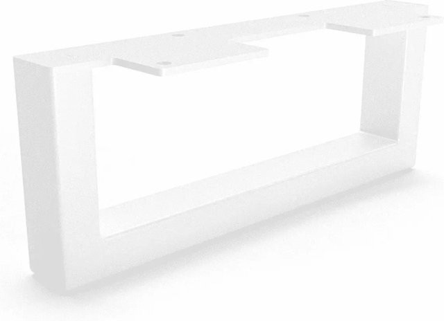HEVVA Möbelbein GRAZ in Weiß, Höhe: 10 cm, Tiefe: 25 cm - Bild 1