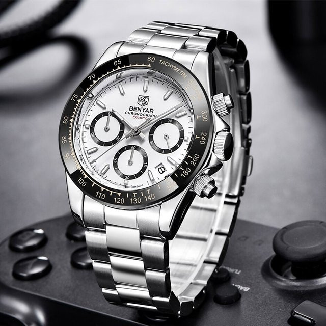 BENYAR Chronograph, Quarz, Edelstahl, 40 mm, Herren - Bild 1