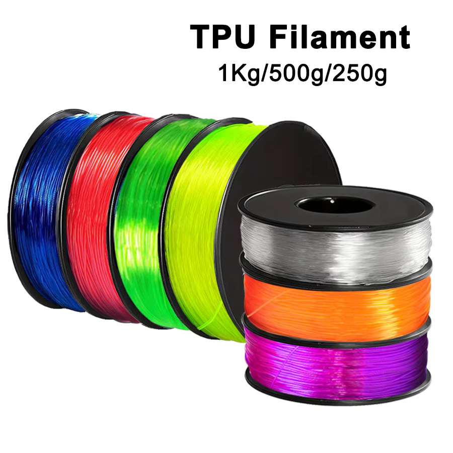 FlexMaterials TPU flexibles Filament 1,75 mm transparent blau für FDM 3D-Drucker - Bild 2