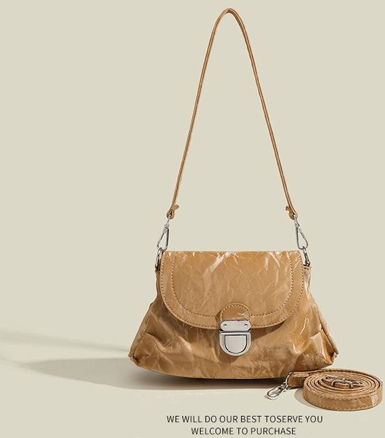 JMG Bags Umhängetasche Damen, braun, Plissiert - Bild 1