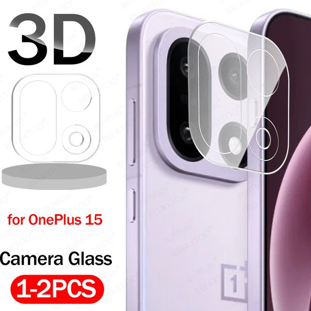OnePlus 15 Kameraschutz aus gehärtetem Glas, transparentes 3D-HD Objektivschutzglas zur Kratzschutz-Funktion - Bild 1