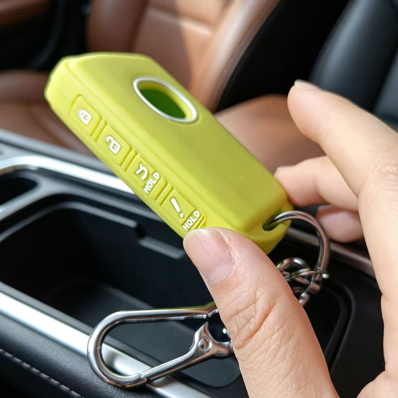 ICAR Silikon Smart Key Hülle in Grün für Mazda CX-30 CX-3 CX-5 CX-7 CX-9 CX-4 mit 4 Tasten und Schlüsselanhänger - Bild 2