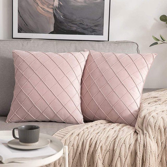 Dekorativer Kissenbezug von CANIRICA in Rosa, quadratisch, B/B: 45 x 45 cm - Bild 1