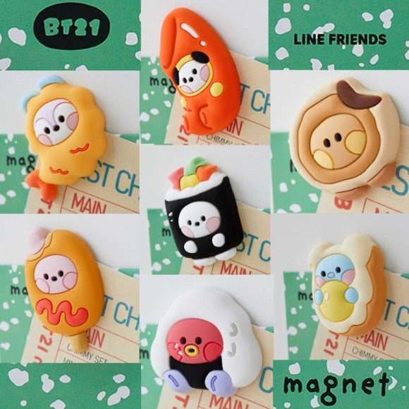 BT21 Minini Bunsik Magnet Set mit 7 verschiedenen Charakteren in Multicolor - Bild 1