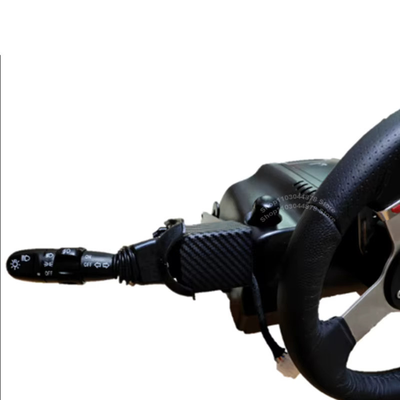 Logitech Racing Simulator Zubehör Set mit Blinker, Scheibenwischer, Schlüssel und Zündung in Schwarz für G27 G29 G923 - Bild 5