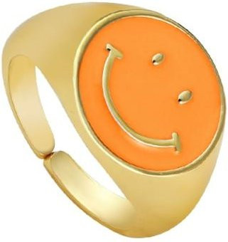 YIRAN Jewelry Ringe, Emaille, Mehrfarbig, Messing, Damen - Bild 1