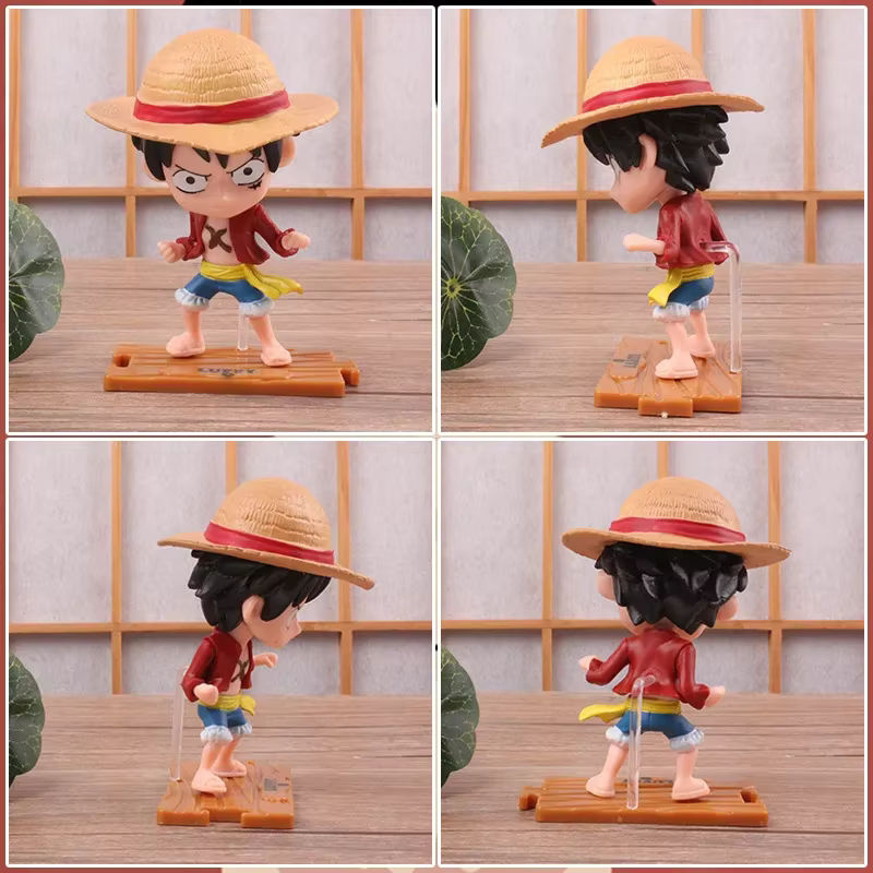 10er Set Anime Figuren One Piece Luffy und Zoro aus Kunststoff, mehrfarbige PVC Modell Figuren für Auto Dekoration und Geschenke von Bandai - Bild 5