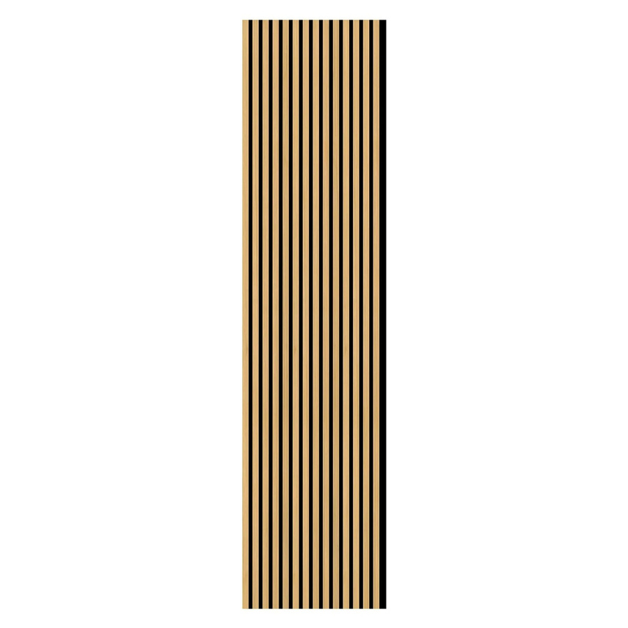 FN Acustico Akustikplatte aus PET und MDF Furniert in Eiche Natur, B: 57,25 cm, H: 240 cm, T: 1,9 cm - Bild 2