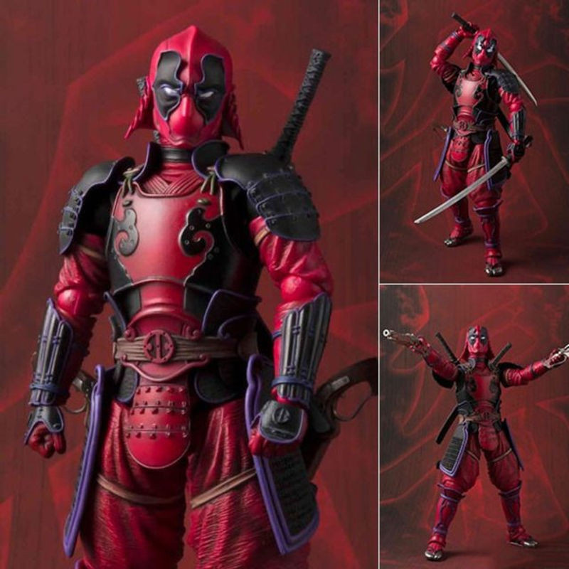 Bandai Action Figure Anime Deadpool und Mandalorianer Sammlerfigur aus Kunststoff in Weiß, Schwarz und Rot - Bild 1