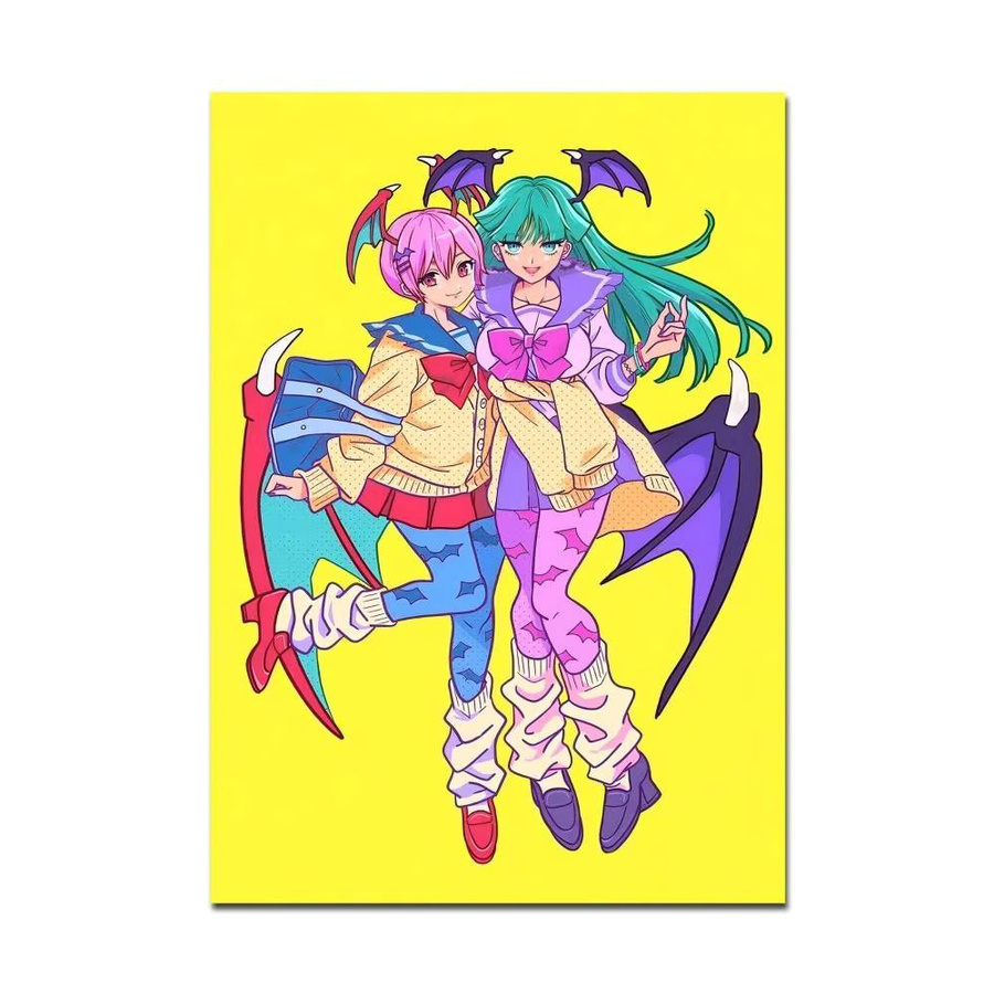 Darkstalkers Klassisches Vintage-Poster als Wanddekoration in Mehrfarbig für Zuhause, Bar oder Café - Bild 7