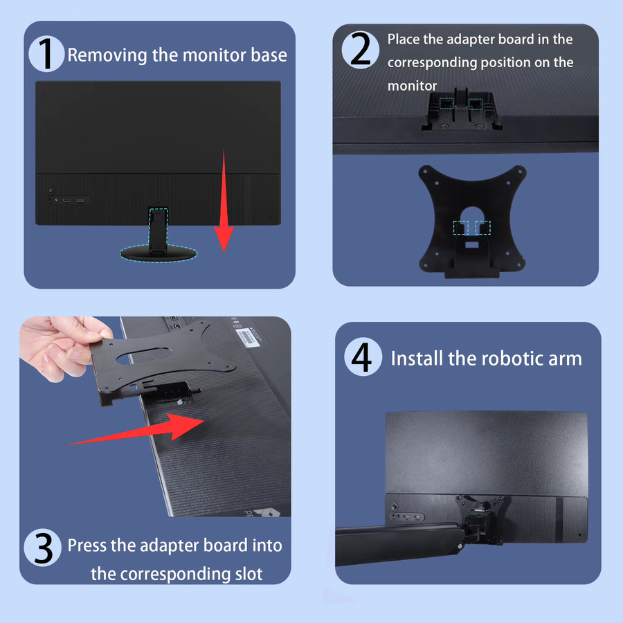 MSI VESA-Adapter Wandhalterung für PRO Monitor MP272L in Schwarz - Bild 2