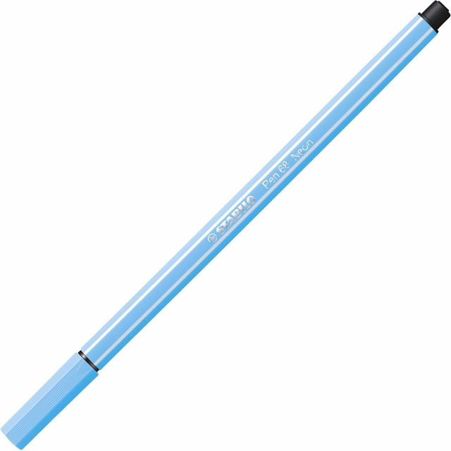 STABILO Pen 68 Textmarker Neonblau mit feiner Spitze - Bild 1
