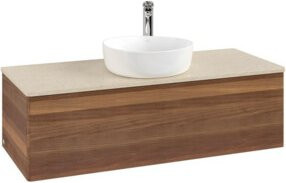 V&B Waschtischunterschrank Antao mit Beleuchtung, Farbe Weiß, B/T/H: 120 x 50 x 50 cm - Bild 1