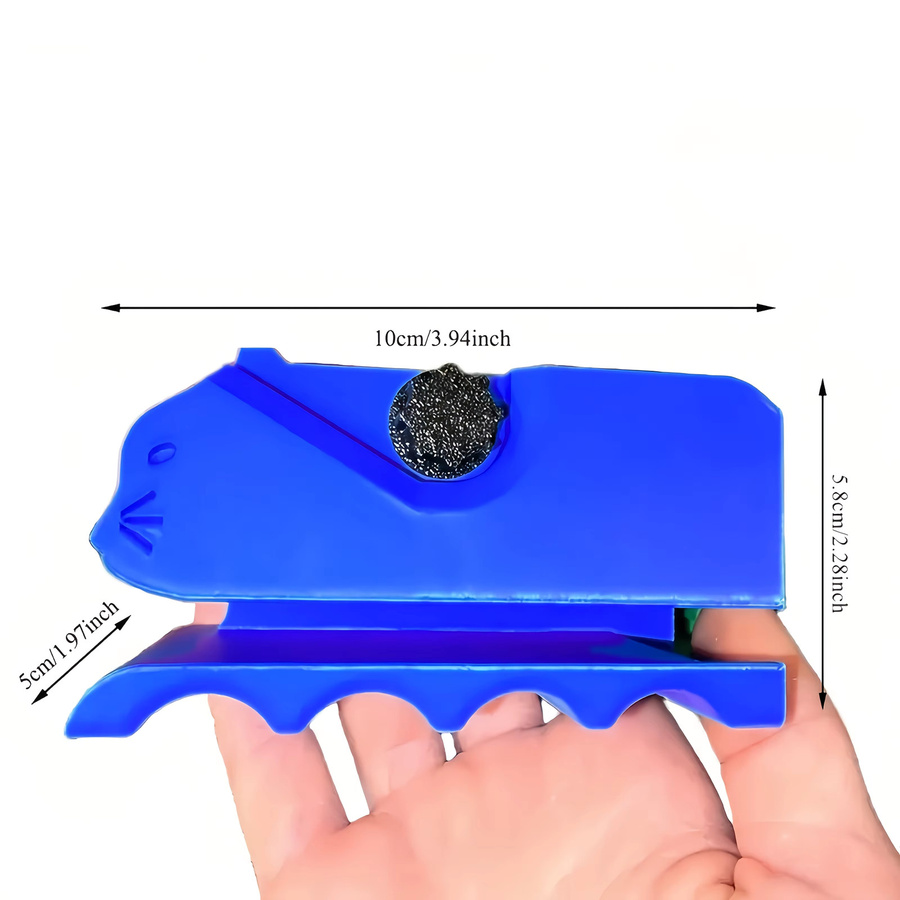 Multifunktionales DIY-Schneidwerkzeug aus Pappe, manueller Papierschneider mit scharfer Kante zum Basteln von Katzenkratzern und Haustierboxen in Blau - Bild 4