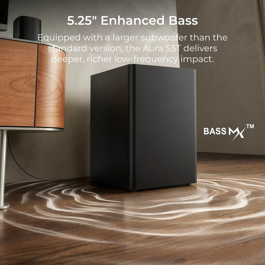 ULTIMEA Aura S5T 7.1-Kanal Soundbar mit Dolby Atmos, 420W Surround-Sound-System in Schwarz mit 5,25-Zoll-Subwoofer und 4 Surround-Lautsprechern - Bild 3