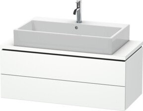 Duravit Waschtischunterschrank Compact L-Cube in Weiß mit 2 Schubladen, Breite: 102 cm, Tiefe: 47,7 cm, Höhe: 40 cm - Bild 1