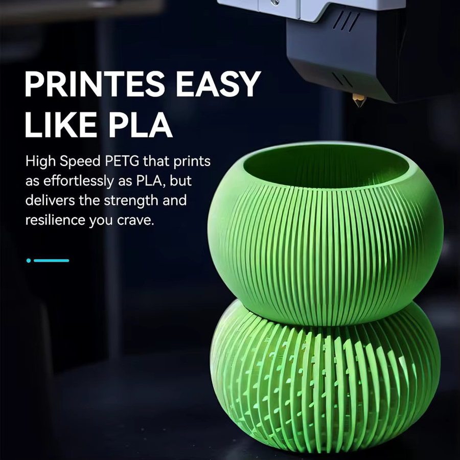 JAYO PETG-Filament 1,75 mm für Hochgeschwindigkeits-3D-Drucker, 5 Rollen High Flow Speedy Matte, 5,5 kg Gesamtgewicht - Bild 4