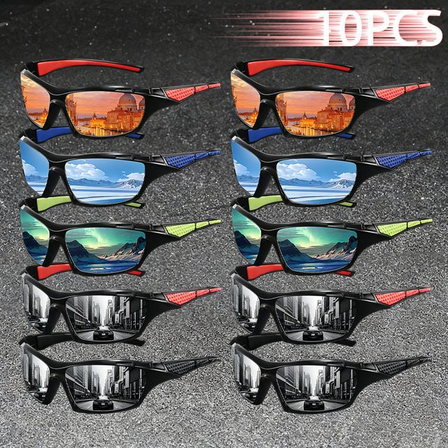 WSZ Sportsonnenbrille, Vollrand, rechteckig, Kunststoff, Unisex - Bild 1