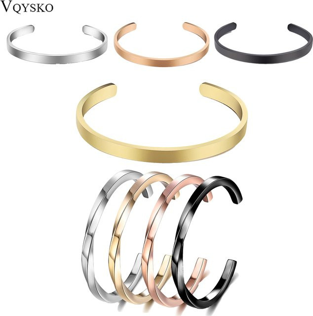 VQYSKO Armband, Edelstahl, Gold, Damen - Bild 1