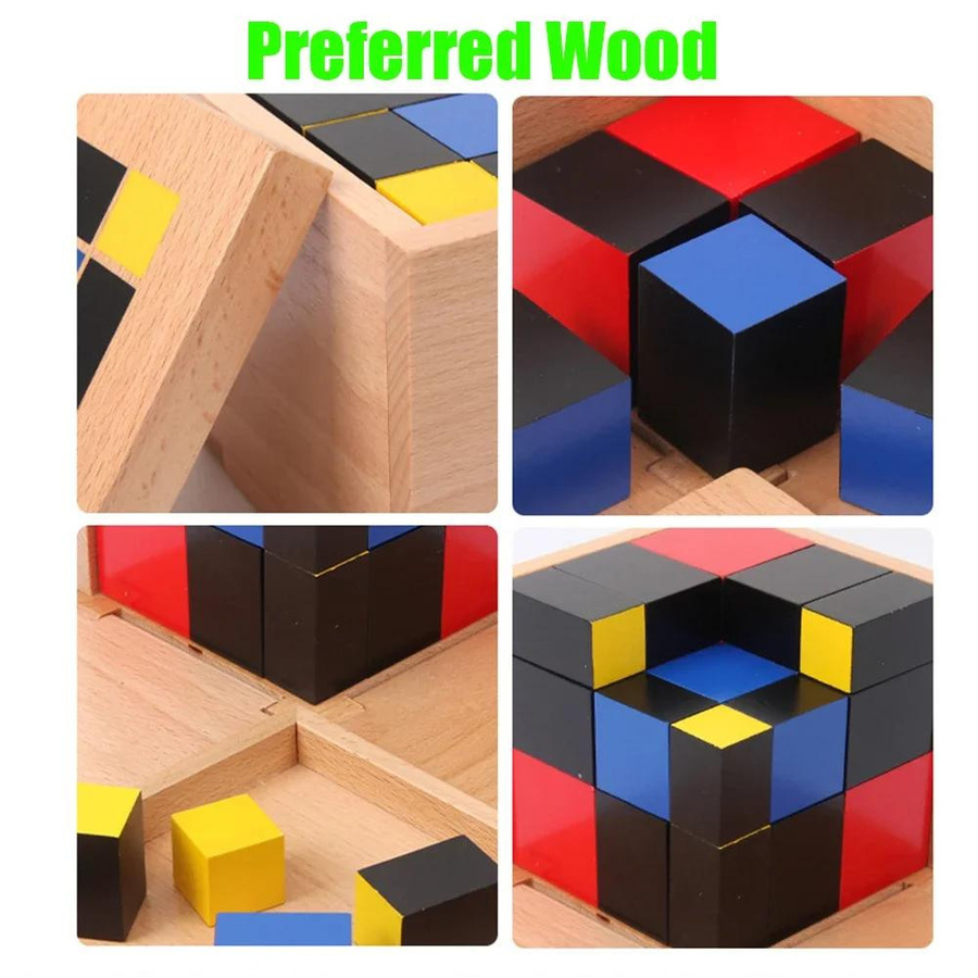Wucifang Bags Montessori Mathe Lernbox, Holzspielzeug, ab 3 Jahre - Bild 3