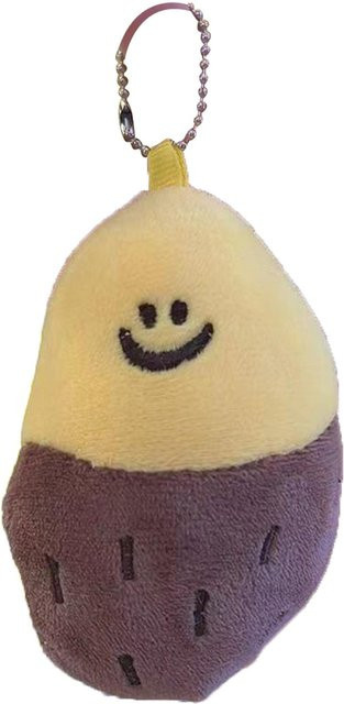 Schlüsselanhänger Süßkartoffel, Plüsch, beige, Unisex - Bild 1