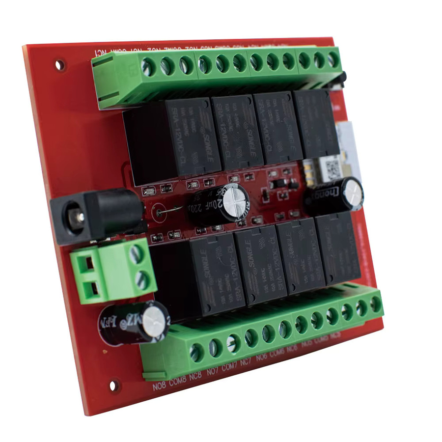 Scimagic-RC 8-Kanal WLAN-Relaismodul für Tuya Smart Home Automation, DC 12V 24V, Rot - Bild 7