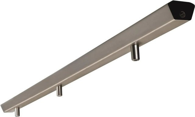 Nordlux 3er Schienensystem Monte aus gebürstetem Stahl in Silber - Bild 1