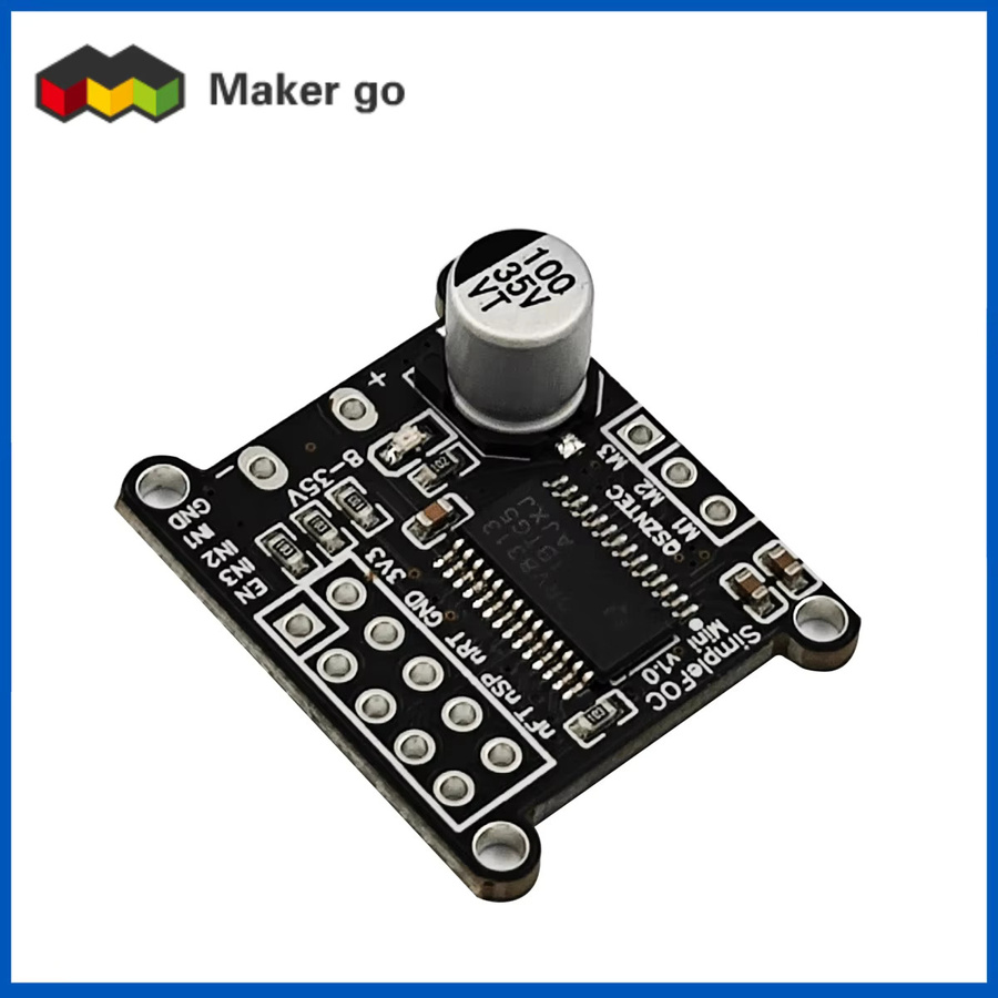 QSZNTEC DRV8313 Entwicklungsboard Mini-FOC-Steuerung V1.0 in Schwarz - Bild 2