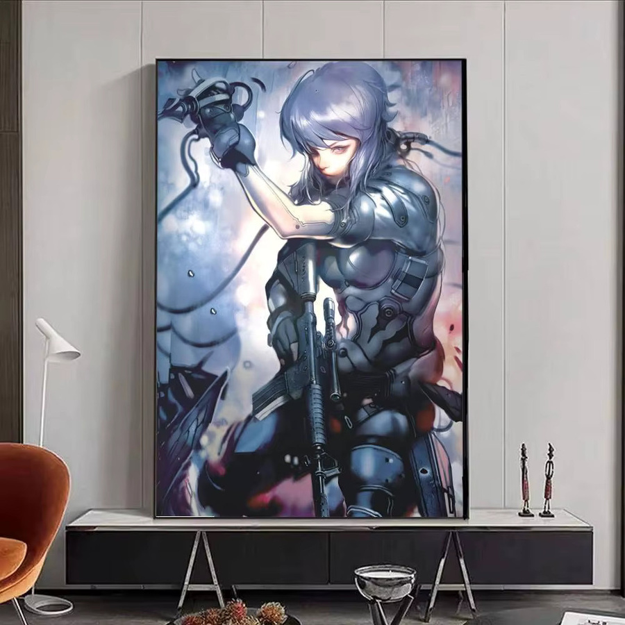 Selbstklebender Anime Poster G-Ghost In The Shell Papierdruck in Mehrfarbig für deine Wandgestaltung - Bild 5