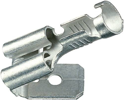 Klauke 18303AZ Flachsteckhülse mit Abzweig, Farbe: Silber, Material: Metall, Steckbreite: 4,8 mm, Steckdicke: 0,8 mm - Bild 1