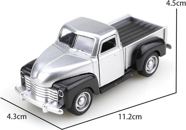 Linyi toy car Klassischer Chevrolet Vintage Pick-up Truck, Legierungsspielzeug, 1:38, ab 3 Jahre - Bild 1