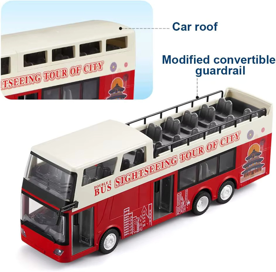 Double E E640 RC Bus Doppeldecker Sightseeing, RC Auto, 1:18, mit Sound und Licht - Bild 2