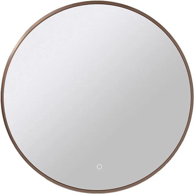 Runder Badspiegel Ceraluma mit Touch-Funktion in Roségold, Durchmesser: 60 cm - Bild 1