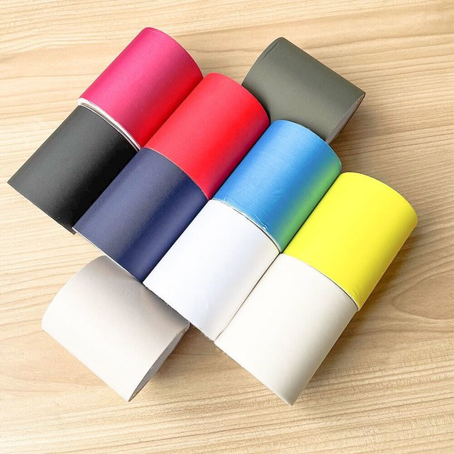 Selbstklebendes Nylon-Reparaturband in 10 Farben, wasserdichte Reparaturflicken für Kleidung, Daunenjacken, Zelte und Taschen, Größe: 2,4 x 5 Zoll - Bild 1