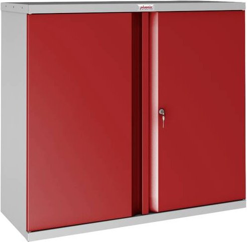 Phoenix SCL0891GRK SCL-Serie Schließfachschrank aus Stahl mit Schlüsselschloss in Grau, Blau oder Rot - Bild 1