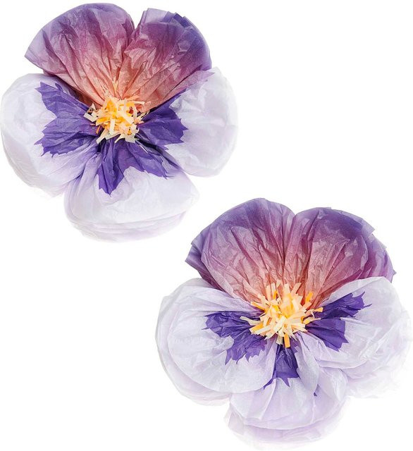 Rico Design Seidenpapierblumen Stiefmütterchen in Lila - Bild 1