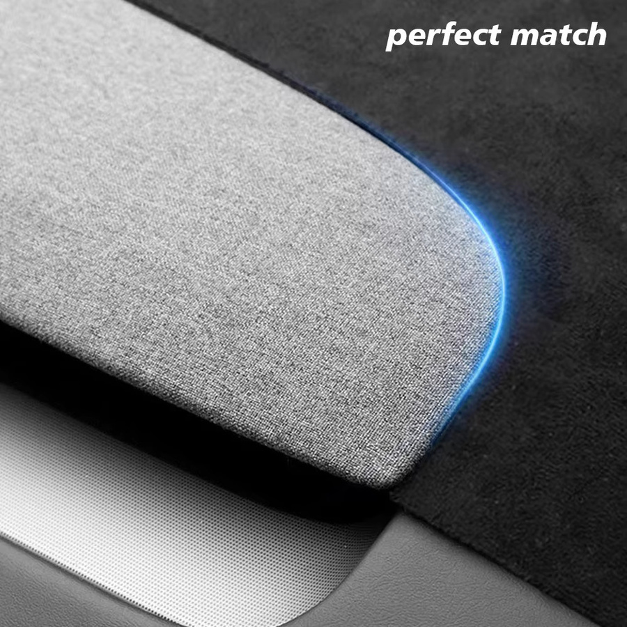 TESY Armaturenbrett-Abdeckung aus Wildleder für Tesla Model Y und Model Y Juniper, Sonnenschutz und Anti-UV Matte mit rutschfesten Pads - Bild 5