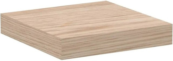 vidaXL Schweberegal aus Holzwerkstoff in Eiche Optik, Beige, B/T/H: 23 x 23,5 x 4 cm