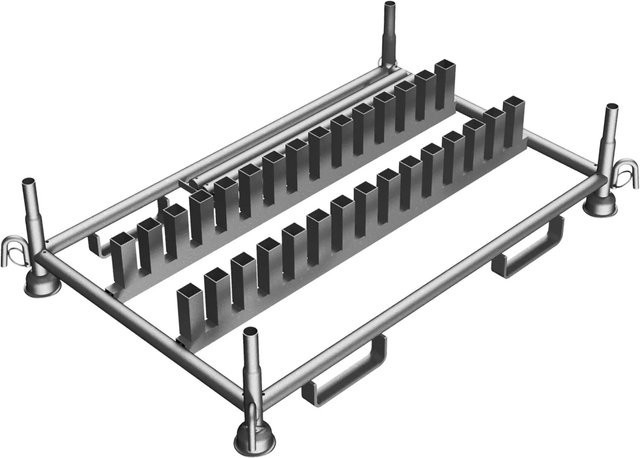 Schake Stapelpalette mit 30 Schildern aus feuerverzinktem Stahl - Bild 1