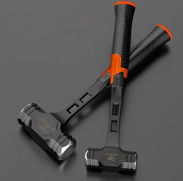 WOZOBUY Achteckiger Hammer aus massivem Eisen mit weichem Griff für Wandentfernungen - Bild 1